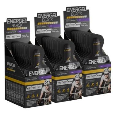 Imagem de 3x Energel Black Cafeina Body Action Uva 10 Unidades 30g -, Uva
