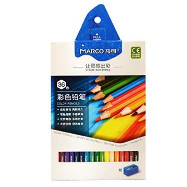 Imagem de YYMIYU Lápis de cor solúvel em água com 36 lápis de tinta profissional para estudantes e crianças solúveis em água