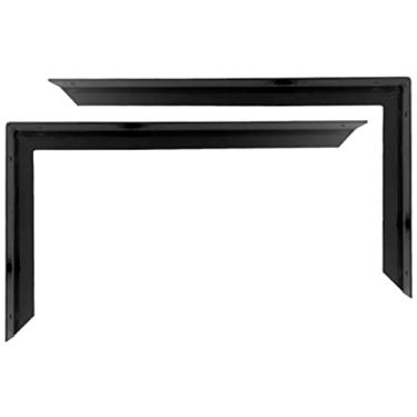 Imagem de Kit 6 Suporte Mão Francesa Reforçada 50Cm Preto