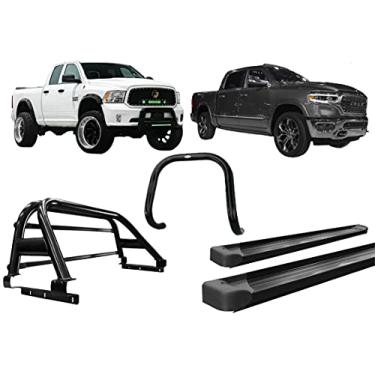 Imagem de Kit quebra mato+Estribo PLATAFO+Sant Antonio Dodge Ram PRETO