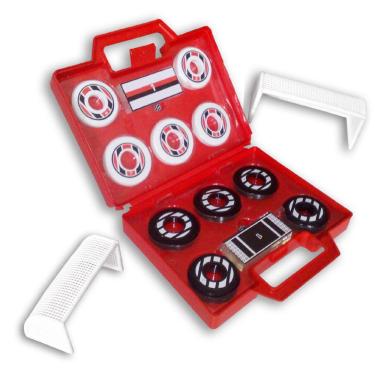 Imagem de Maleta Futebol De Botão Klopf Pret/Bco X Bco/Verm/Pre 4133