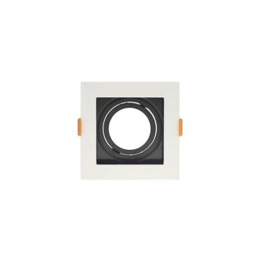 Imagem de Spot de Embutir Recuado Taschibra Conecta para Lâmpada MR16 Quadrado Branco e Preto