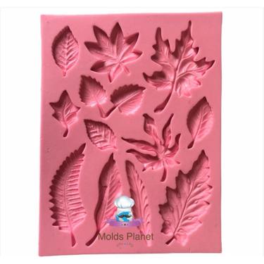 Imagem de Molde De Silicone Folhas, Resina, Confeitaria, Biscuit Molds Planet
