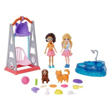 Boneca Polly Pocket Grande Camping/Surf Pupee - Up Brinquedos