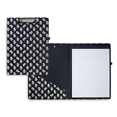 Imagem de Vera Bradley Clipboard Folio with Refillable Lined Notepad, Padfolio with Interior Pocket and Pen Loop, Kinda Katherine Navy