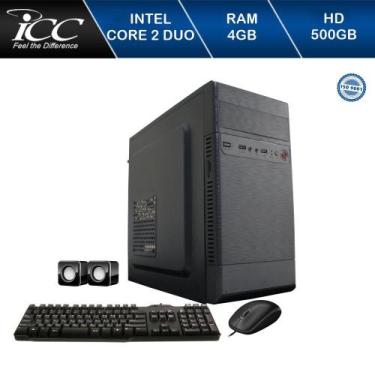 Imagem de Computador Icc Intel Core 2 Duo E8400 4Gb De Ram Hd 500 Gb Kit Multimí