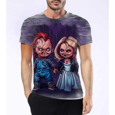 Imagem de Camisa Camiseta Chucky Boneco Assasino Tiffany Terror Hd 1 - Estilo Kr