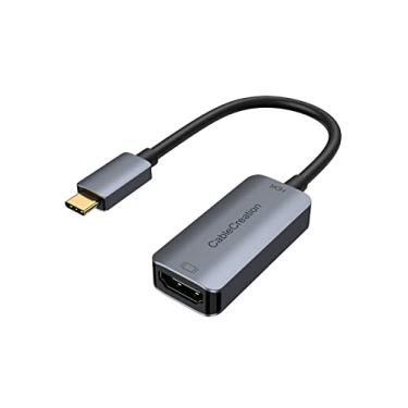 Imagem de Adaptador USB C para HDMI para Home Office 4K @ 60Hz HDR, CableCreation tipo C macho para HDMI fêmea adaptador Thunderbolt 3 compatível, para MacBook/Pro/Air, iPad Pro, Surface Book 2, Galaxy S22/S20, alumínio