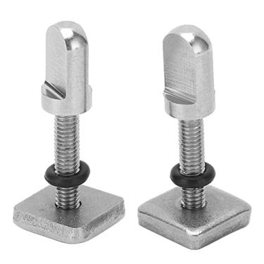 Imagem de Placa de Parafuso para Quilha de Surf, M4 2 Bujões de Aço Inoxidável Resistente à água do Mar Sem Ferramenta O-ring para Longboard