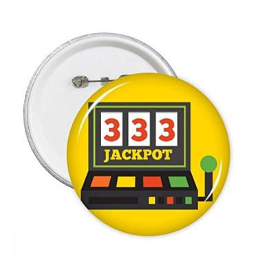 Imagem de Ilustração de um braço bandido Jackpot pinos redondos crachá botão emblema acessório decoração 5 peças