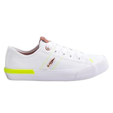 Imagem de Tênis Coca-Cola Shoes, Miami Town, Feminino, Branco/Amarelo, 34