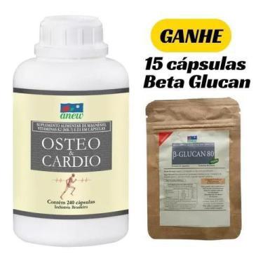 Imagem de Osteo E Cardio Anew 240 Cáps + 15 Cáps Beta Glucan 250 Anew
