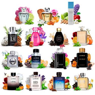 Imagem de Kit 15 Perfumes Importados La Rive Masc e Fem