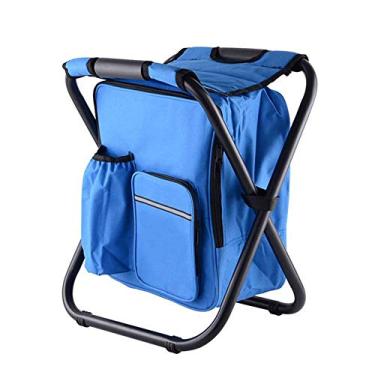 Imagem de Cadeiras dobráveis ​​de acampamento, acampamento, caminhada, viagem, mochila, festival, banco dobrável, assento, mochila, bolsa para piquenique ao ar livre, caminhada, praia, pesca, leve
