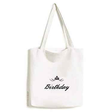 Imagem de Happy Birthday Presents Blessing Linda sacola de lona, bolsa de compras, bolsa casual