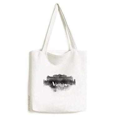 Imagem de Vienna Austria Landmark Ink City, sacola de lona, bolsa de compras, bolsa casual