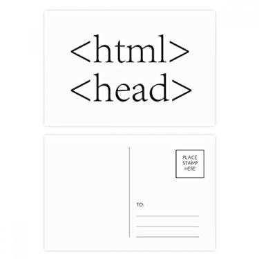 Imagem de Cartão postal HTML da Declaração do Programa de Programadores, Cartão de felicitações