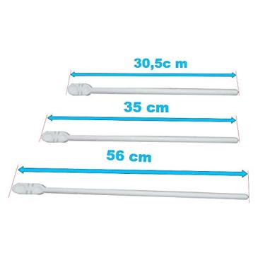 Imagem de Poleiro Italiano Plástico Branco - Animalplast - Grande - 56cm