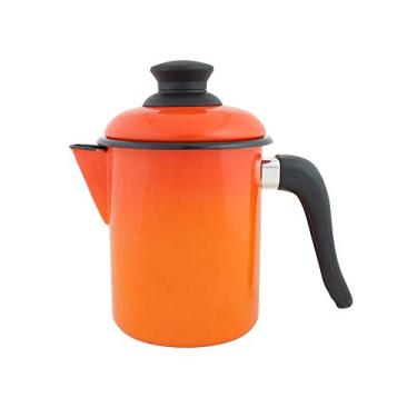 Imagem de Leiteira 10 Esmaltada Laranja degradê - 900 ml - Ewel