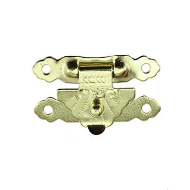 Imagem de 4 pcs Antique Iron Jóias Caixa de Jóias Cadeado Hasp Bloqueado Vinho de Vinho Caixa de Presente Bolsa Acessórios de Hardware 37 * 22mm YYDFPIIA