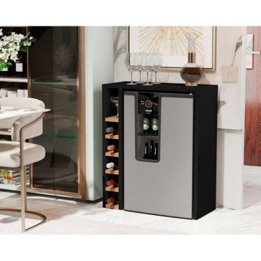 Imagem de Adega Planejada Carvalho 4008 cor Preto / nature - Comprar moveis em casa