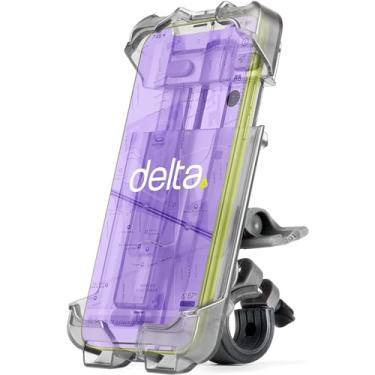 Imagem de Delta Smart Capa para celular de motocicleta com suporte para celular para iPhone Android Samsung HTC à prova d'água, Todos os telefones de até 15,24 cm C x 7,3 cm L x 1,58 cm P (6" x 2,9" x 0,625"), Preto, Standar