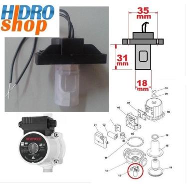 Imagem de Fluxostato Chave de Fluxo pressurizador komeco TP 40 G3 G4 - 0100030143