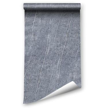 Imagem de LZH-LP Papel de parede de mármore brilhante, papel de contato de mármore granito para recondicionamento de móveis de armário de bancada, papel de parede autoadesivo removível espesso rolo de vinil,