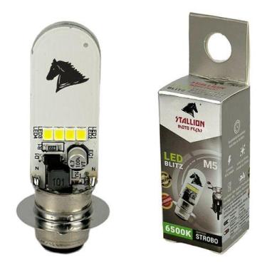 Imagem de Lâmpada Farol Led Moto M5 Função Strobo Biz Pop Bros 6500k - Stallion