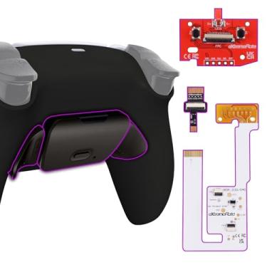 Imagem de eXtremeRate Kit De Remapeamento Black Real Metal Buttons Rmb Rise V3 Para Controle Ps5, Modelos Bdm-030, 040 E 050, Placa Atualização, Parte Inferior Redesenhada, Traseira Programável