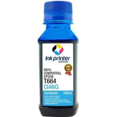 Imagem de Tinta para Epson L1300 - Ciano - Compatível Inkprinter (t664-100ml)