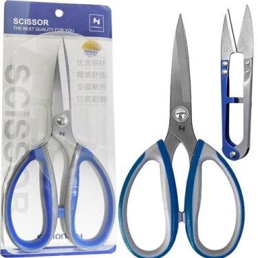 Imagem de Tesouras Costura Arremate Tecelão Tecido Confecção H Strong - Strong H