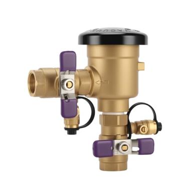 Imagem de Solimeta Conjunto de disjuntor a vácuo de pressão de 3/10.2 cm | Substituição para 720A | Válvula preventiva de refluxo de latão espesso | Máx. 400 PSI | para sistemas de irrigação, água comercial e