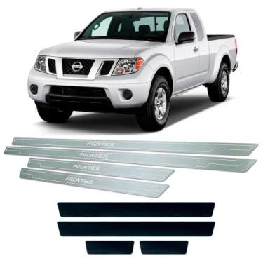 Imagem de Soleira de Porta Vinil Nissan Frontier 2008 a 2015 Aço Inox - JR PARTS