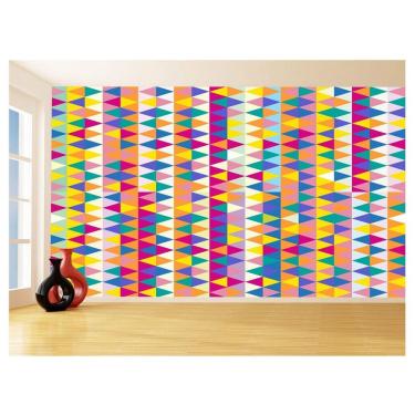 Imagem de Papel De Parede Geométrico Triângulos Abstrato 3,5M Gmt88
