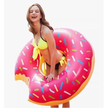 Imagem de Boia Inflável Bebê com Teto 120Cm Snel Home, Rosa, 120 cm