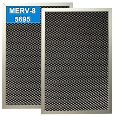 Imagem de beaufan Pacote com 2 filtros de desumidificador laváveis MERV 8 5695 para desumidificadores AprilAire para toda a casa, modelos 1820 e série E070