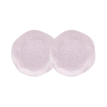 Imagem de Conjunto 2 Pratos de Sobremesa 21,5cm Ryo Pink Sand Porcelana Oxford