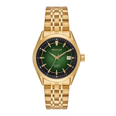 Imagem de Relógio Seculus Masculino Ref: 77349gpsvda3 Automático Dourado