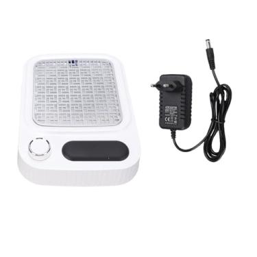 Imagem de ZJchao Coletor de pó para Unhas, Poderoso Aspirador de pó de Baixo Ruído de 80 W Com Travesseiro para Descanso de Mão para Polimento de Unhas Acrílico e Manicure, Material ABS (B Plugue UE)