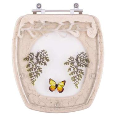 Imagem de Acento Sanitário Decorada Stylus Bege Para Louça Celite - Pontto Lavab