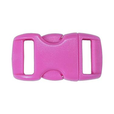 Imagem de Fivelas de liberação lateral contornadas PARACORD PLANET de 1,9 cm, incluindo neon, transparente (transparente), e brilham no escuro – Escolha entre 5, 10, 20 tamanhos (mais de 30 cores para escolher), Neon Pink, 20 Pack