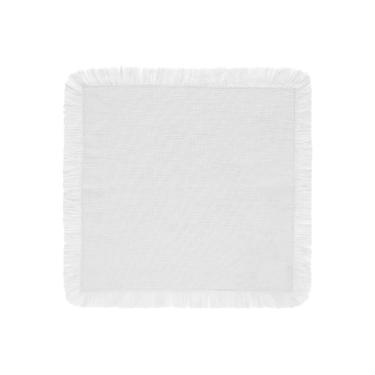 Imagem de Guardanapo de Tecido em Algodão Franja Branco