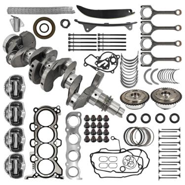 Imagem de Kit de revisão de reconstrução de motor G4NC 2.0L com virabrequim, kit de corrente de distribuição, conjunto de juntas de cabeça e pistões para Kia Sportage; para Hyundai Sonata Santa Fe Sport Replace
