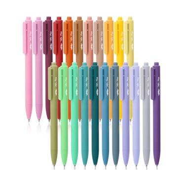 Imagem de Mr. Pen - Canetas de gel retráteis, pacote com 22, canetas de gel de tinta colorida, ponta fina, 22 cores vintage, ponta fina