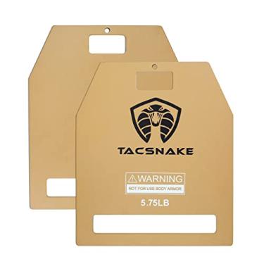 Imagem de Tacsnake Par de placas de colete de peso 2,6 kg/4 kg/6,7 kg para colete pesado, treinamento de força, corrida, treino