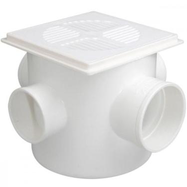 Imagem de Caixa Sifonada Fortlev Quadr Branco 10 X 10 X 50, Branco