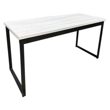 Imagem de Mesa Escrivaninha Office Tampo Grosso Industrial 1,50m Amantea/Preto R