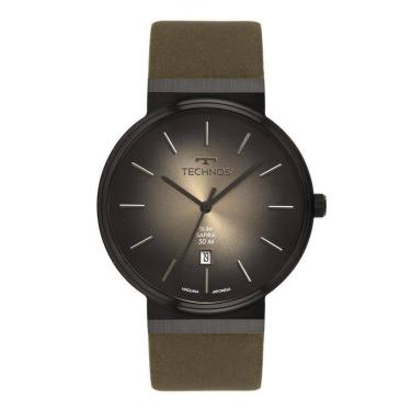 Imagem de Relógio Technos Masculino Gm12ai/0v Slim Black 40mm Safira