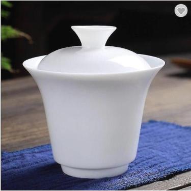 Imagem de Xícaras de chá de café portátil conjunto de chá de porcelana branca ku